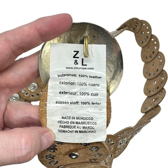 Z&L Europe Maya Belt Leather Low Rise Western Rodeo One Size OS